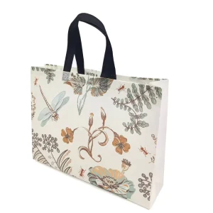Customizable Recycled Non Woven Tote Bag Reusable Folding Carry Bag with Custom Logo for Supermarket Travel or Gift Use
