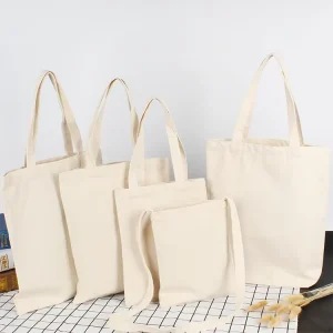 Customizable Size Solid Color Canvas Tote Bag Custom Canvas Tote Bag Canvas Shoulder Bag Plain Custom Canvas Bag