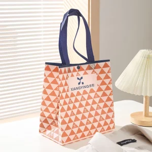 Customize Logo Size Color Reusable PP Laminated Non woven Shopper Tote Non Woven Shopping Bags