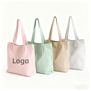 Customized Canvas Tote Bag Durable Eco Friendly Shopping Bag Soft Sturdy for Daily Use Travel Grocery Storage