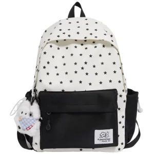 Customized Fashionable Pattern Girls’ Daily Casual Camp Backpack Junior High School Students Light-weight Backpack