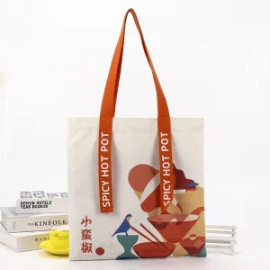 Customized Heavy Duty Recyclable Multi Thickness Cotton Canvas Tote Bags Reusable Customizable Bags