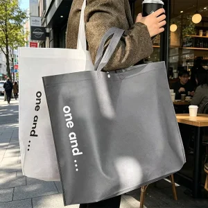 Customized Non Woven Tote Bag for Clothing Store Use or Food Industrial Use for Gift Packing