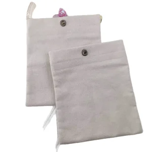 Customized Organic Cotton Drawstring Sachet Ca for Jewelry Storage Logo Printed Drawstring Bags