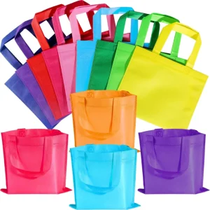 Customized Reusable Tote Shopping Bag Eco-Friendly Recycled Non-Woven with Hand Length Handle and Food Grade for Promotions