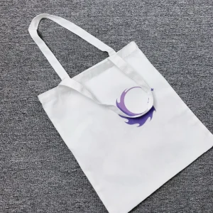 Customized Soft Cotton Canvas Tote Bag with Design Handle Eco-Friendly Sustainable Travel Shopping Bag