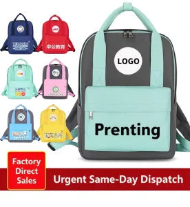 Customized logo Children’s Backpack Promotional Schoolbag for Boys and Girls Elementary School Students Backpack