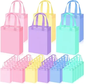 Customized logo Packaging for Birthday Party Fabric Bags of Laminated Non woven Fabric Handbags