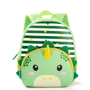 Cute Animal Soft Lightweight Waterproof Schoolbag Boys Girls 3-6 Years Old Kids Backpack Air Cushion Belt Zipper Closure Safety