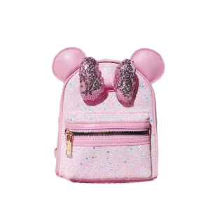 Cute Backpack in Cartoon Pattern Fashion Kindergarten School Bags for Kids Made of PU Material