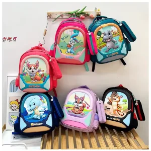 Cute Cartoon Oxford Waterproof Large Capacity Kids School Backpack for Boys Girls