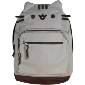 Cute Cat Face Lightweight Oxford School Backpack for Girls Primary Junior School Students Kids Teenagers