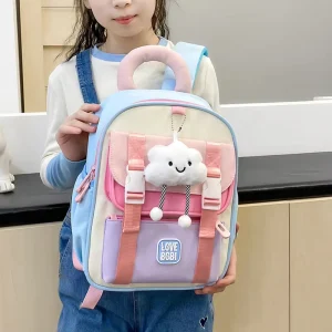 Cute Girls’ Backpacks Large Capacity Waterproof Breathable Children Bags Colorful Lightweight Student Schoolbags