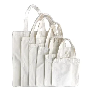 DIY Blank 10oz Canvas Tote Reusable Beige Women’s Shoulder Bag 35x40cm Customizable Grocery Shopping Tote
