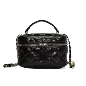 Diamond Quilted Box Crossbody Bag New Women Mini Chain Shoulder Handbag with Top Handle