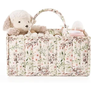 Diaper Caddy Organizer Baby Shower Gift Newborn Essentials Stylish Nursery Storage Organizer Tote Bag Basket Diary Baby Diaper