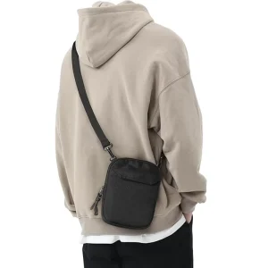 Durable Lightweight Polyester Men Sling Crossbody Shoulder Bag With Adjustable Strap for Daily Travel and Outdoor Activities