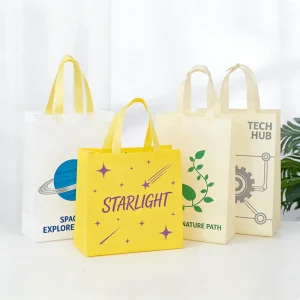 Durable Non woven Craft Shopping Tote Bags Personalized High end Clothing Handbags Custom with Logo Printing