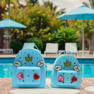EVA Jelly Candy Pattern Kids School Backpack Anti-Theft Fashion Zipper Waterproof