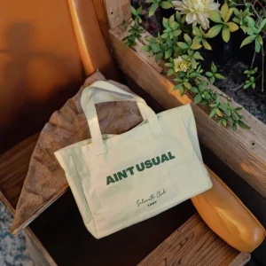 Eco Fashion Design Large Size Cotton Canvas Shopping Tote Bag Reusable and Recyclable with Double Side Print Shoulder Bag