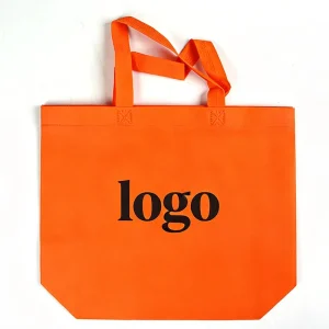 Eco Friendly Biodegradable Reusable Non-woven Tote Bag with Custom Logo and Color for Clothing Packaging