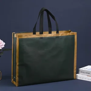 Eco-Friendly Custom Rept Shopping Tote Big String Laminated Handled Bag With Logo Printing PP Woven Material