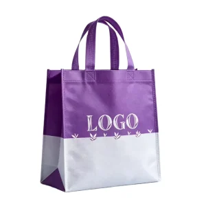 Eco Friendly Customized Reusable Recycled PP Non Woven Tote Bag Logo Heat Transfer Shoulder Handle Gift
