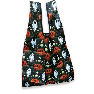 Eco Friendly Grocery Tote Bag Fold Into Small Square Pouch Custom Animal Pattern Waterproof Carrier for Shopping