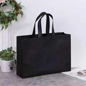 Eco Friendly Non Woven Bag Cloth Tote Bag with Silk Screen Printed Logo Reusable for Grocery Daily Use Hand Length Handle