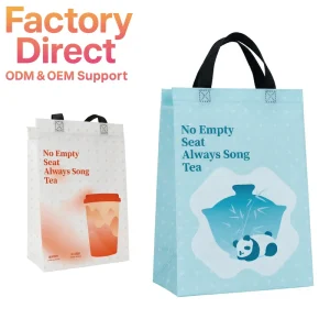 Eco Friendly Non Woven Grocery Bag Custom Large Shopping Tote with Logo