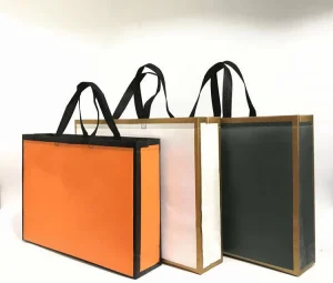 Eco-Friendly Recyclable Custom Shopping Tote Big String Laminated Handled Bag Logo Printing PE Non Woven Supermarket