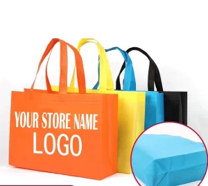 Eco Friendly Recyclable Reusable Shopping Bag Portable Laminated Non Woven Tote Bag Custom Printed Logo Bag
