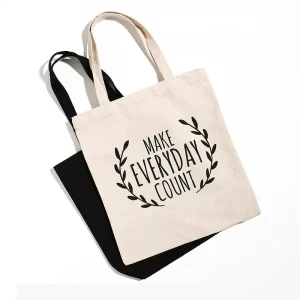 Eco Friendly Reusable Women’s Tote Bag Foldable Thick Canvas Cotton Recyclable Grocery Shopping Bag Custom Color AZO