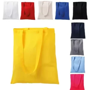 Eco friendly Cotton Tote Bag Colorful OEM Printing Canvas Shopping Tote Bags for Handbag Woman