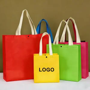 Eco-friendly Durable Non Woven Custom Tote Bag Reusable Shopping Bag PP Laminated with Logo Customized for Craft