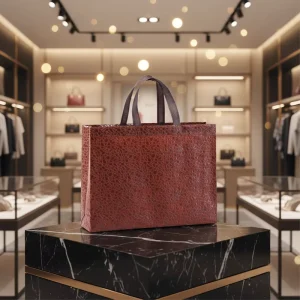 Eco friendly Non Woven Fabric Tote Bag With Handles Portable Shopping Bag for Packaging Clothing Grocery