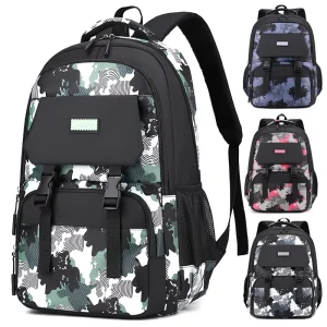 Elementary School Grades 3-6 Children’s Junior High School Backpack Load-Reducing Spine-Protecting Breathable Design Curved