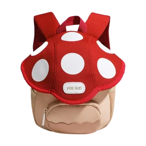 Factory Aesthetic Cute Girls Waterproof Anti Theft Zipper Mini Cartoon Mushroom Backpack with Practical Design Children’s