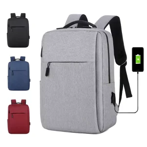 Factory Business Men’ School Bag Customize LOGO Teens Leisure Travel Laptop Backpack with Usb Mochila