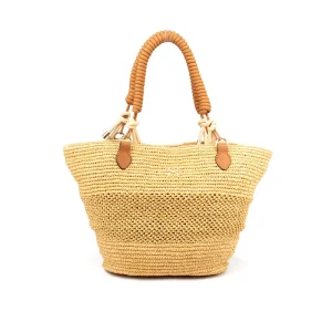 Factory Custom Large Capacity Women Handbags Vacation Beach Bag Fashion Straw Ladies Shoulder Bags