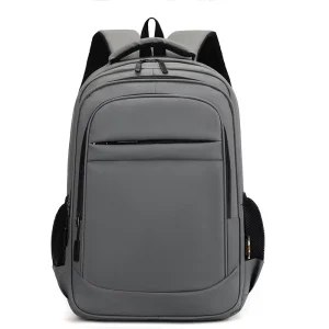 Factory Custom Logo Large Capacity Waterproof Oxford Laptop Backpack with USB Eco Friendly Unisex Black 15.6′ Capacity