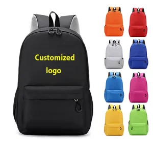 Factory Customized High Quality Nylon Oxford Student Backpacks Waterproof Zipper 20 36L Capacity Unisex Children’s