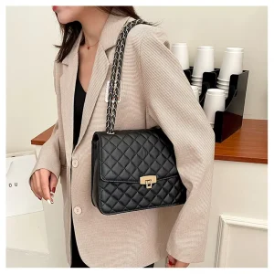 Factory Direct Luxury PU Leather Shoulder Bags Messenger Purses Tote Handbags for Women Everyday Work