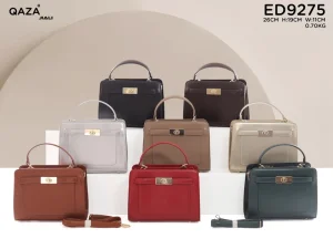 Factory Direct Luxury Women PU Leather Handbag Large Capacity Tote Shoulder Bag With Metal Hardware Ladies Fashion