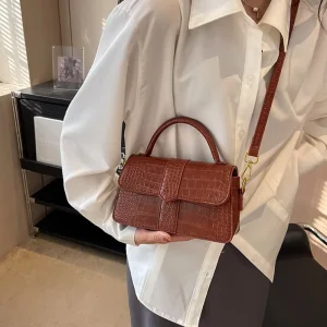 Factory Direct PU Leather Trendy Patchwork Pattern Borsa Ladies Shoulder Bag Women Bags Shoulder Bags for Women