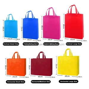 Factory Direct Sale Recyclable Fabric Non Woven Shopping Tote Bags With Custom Printed Logo