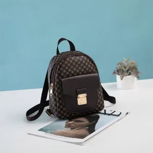 Factory Direct Vintage Women’s Mini Backpack for Women Fashionable Cute Leather Backpack