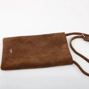 Factory Directly Newest Suede Bag Female Frosted Cowhide Split Leather Bucket Shoulder Bag Crossbody Messenger