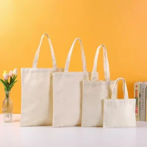Factory Eco Friendly Reusable Designer Cloth Canvas Cotton Shopping Tote Bag With Custom Logo Printed