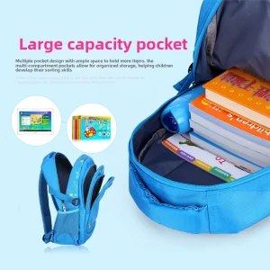 Factory Fashion Cartoon Unisex Teenagers Backpack 20-36L Polyester Waterproof Breathable Durable Weight-relieving